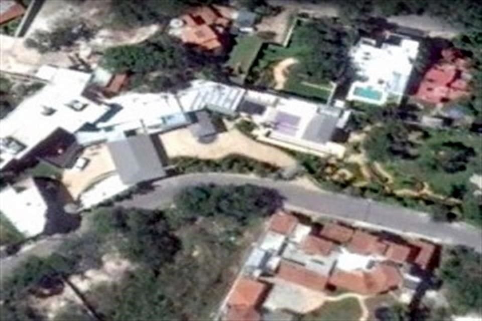 Así se veía en 2017 el terreno donde Alejandro Moreno edificó su mansión entre 2015 y 2017.