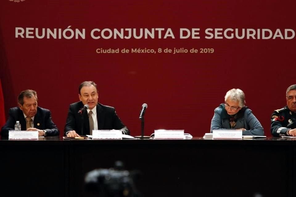 El Consejo Nacional de Seguridad Pública (CNSP) sesiona este lunes en Palacio Nacional.