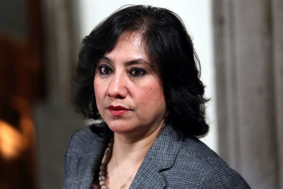 Irma Eréndira Sandoval, titular de la SFP, ofreció conferencia de prensa en Palacio Nacional.