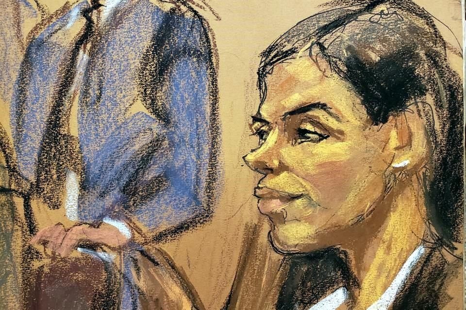 Emma Coronel asistió a corte para conocer la sentencia de su pareja.