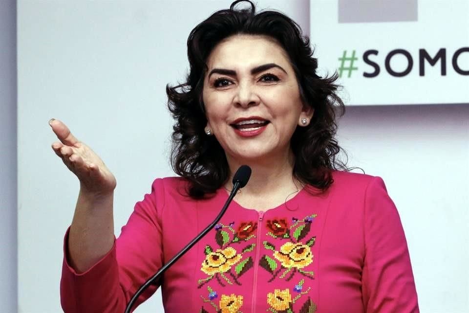 Ivonne Ortega, candidata a la dirigencia nacional del PRI.