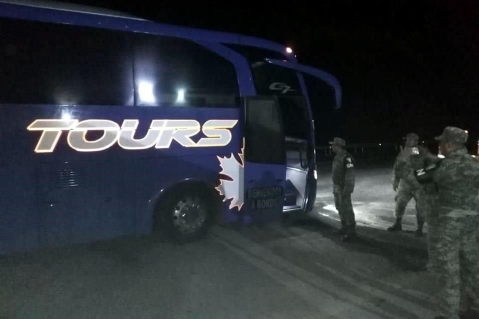 El operativo de revisión se realizó en un autobús que cubría la ruta Villahermosa-Ciudad de México.
