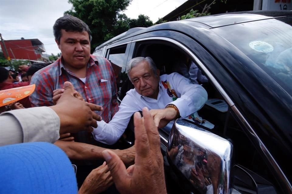 Este fin de semana, el Presidente ha estado en localidades de Oaxaca (en la foto) y Chiapas.