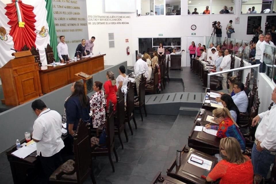 Sesión del Pleno de diputados de Tabasco.