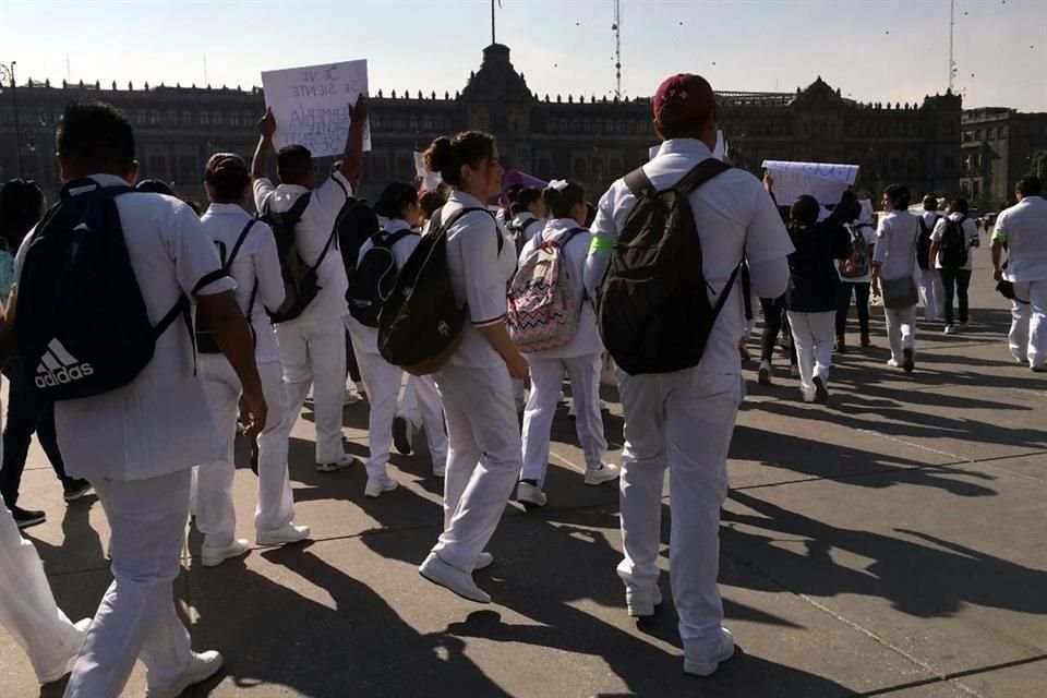 Los inconformes marcharán a la Secretaría de Salud.