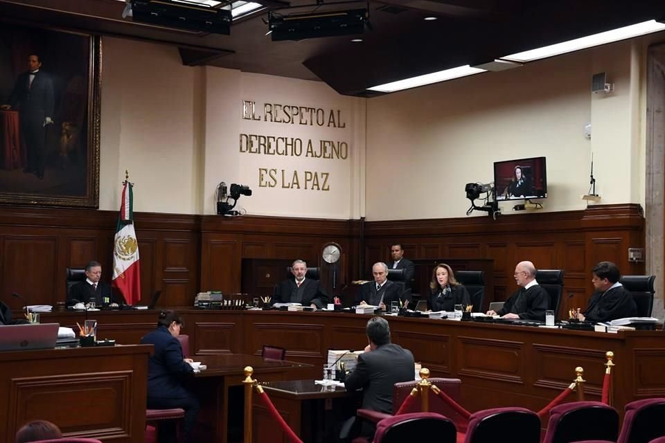 Aspecto de la sesión de este jueves en el máximo tribunal del País.