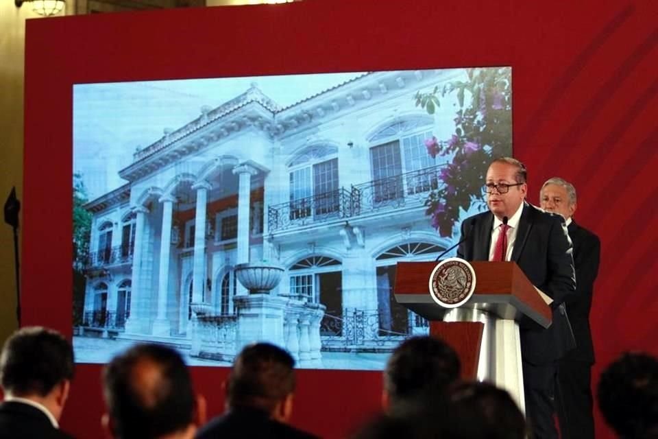 La casa asegurada a Zhenli Ye Gon en Las Lomas es de estilo francés, de cuatro niveles, con sótano donde está habilitada una cava.