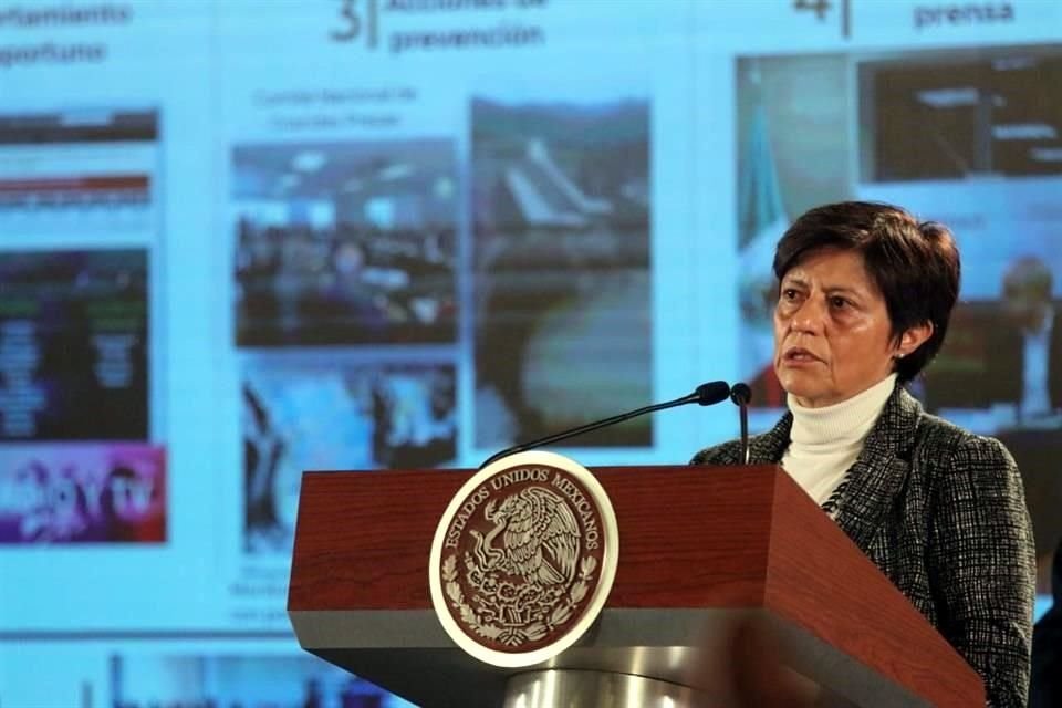 La directora de la Comisión Nacional del Agua informó sobre la situación hidrometereológica del País y adelantó información sobre la temporada de huracanes.