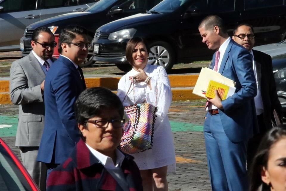 Hoy, Rosario Robles acudió a una audiencia en el Reclusorio Sur.