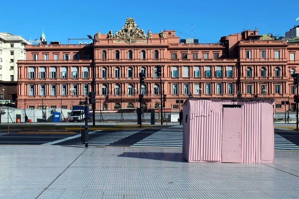 Vista de la Casa de Gobierno de Argentina.