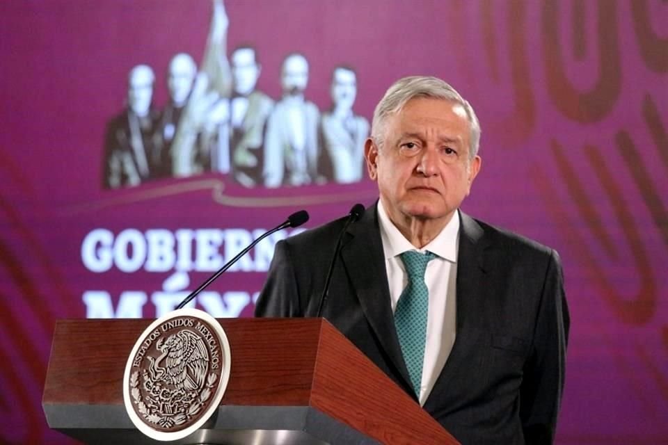 El Presidente López Obrador en conferencia matutina.