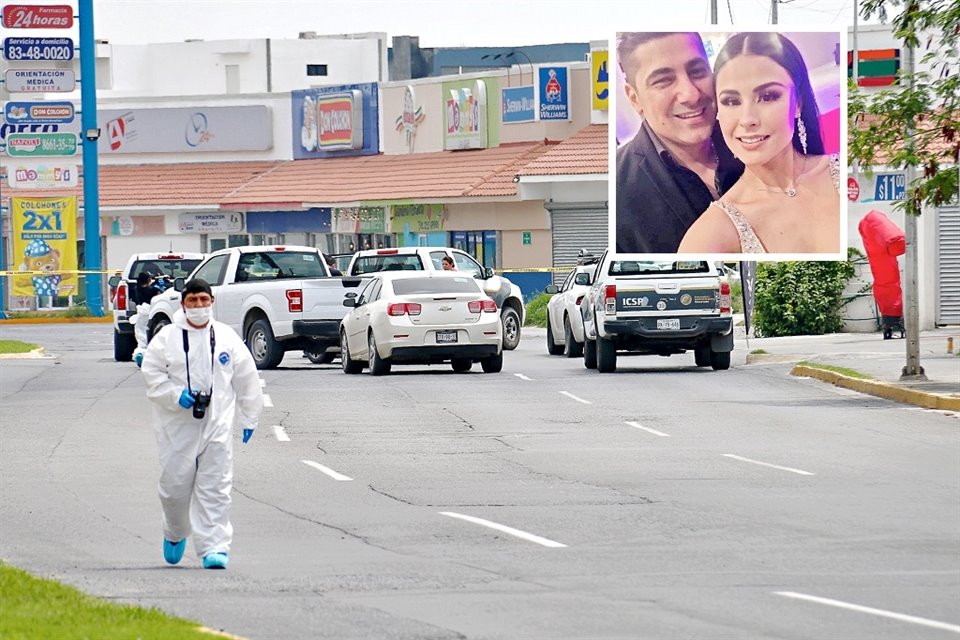 Armando Abraham Gómez, quien fue asesinado el domingo, estaba casado con la conductora Fabiola Martínez (recuadro).