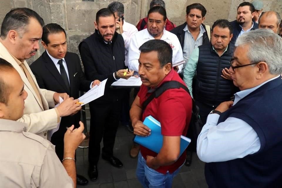 Los dirigentes de la CNTE se reunieron esta mañana con el Presidente López Obrador en Palacio Nacional.