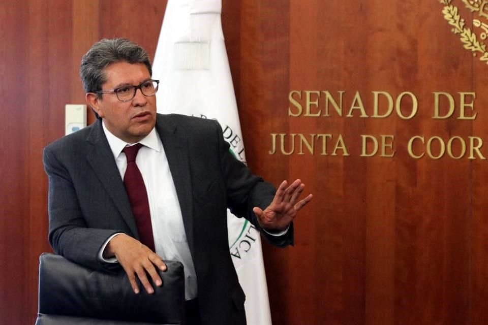 Ricardo Monreal, presidente de la Junta de Coordinación Política del Senado.