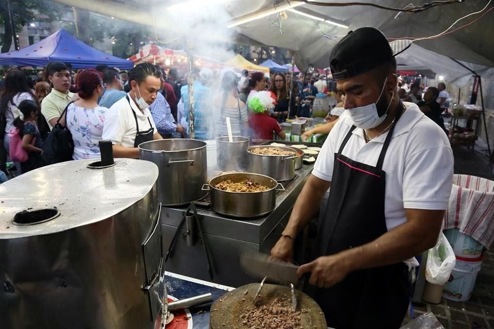 Los antojitos mexicanos estuvieron a la orden del día.