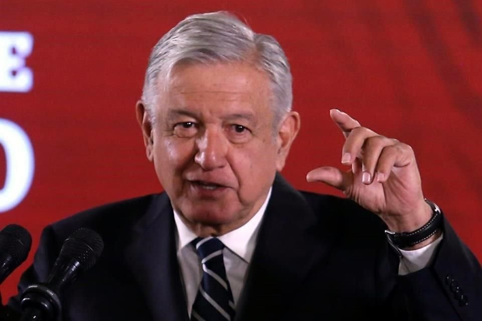 El Presidente en su conferencia de prensa mañanera.