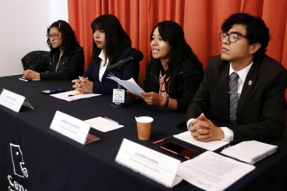 Los estudiantes de la UNAM exigieron, en conferencia de prensa, democratizar la elección de Rector.