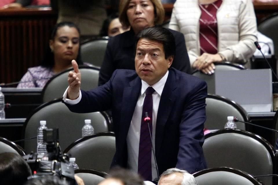 Mario Delgado, coordinador de la bancada de Morena en la Cámara de Diputados.