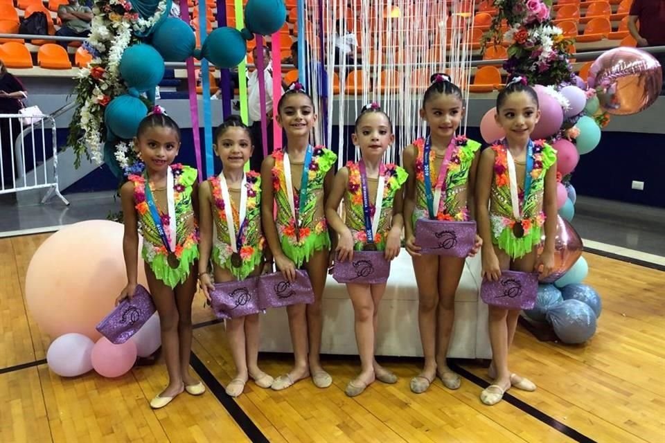 El equipo infantil de Rítmika Monterrey se llevó los honores.