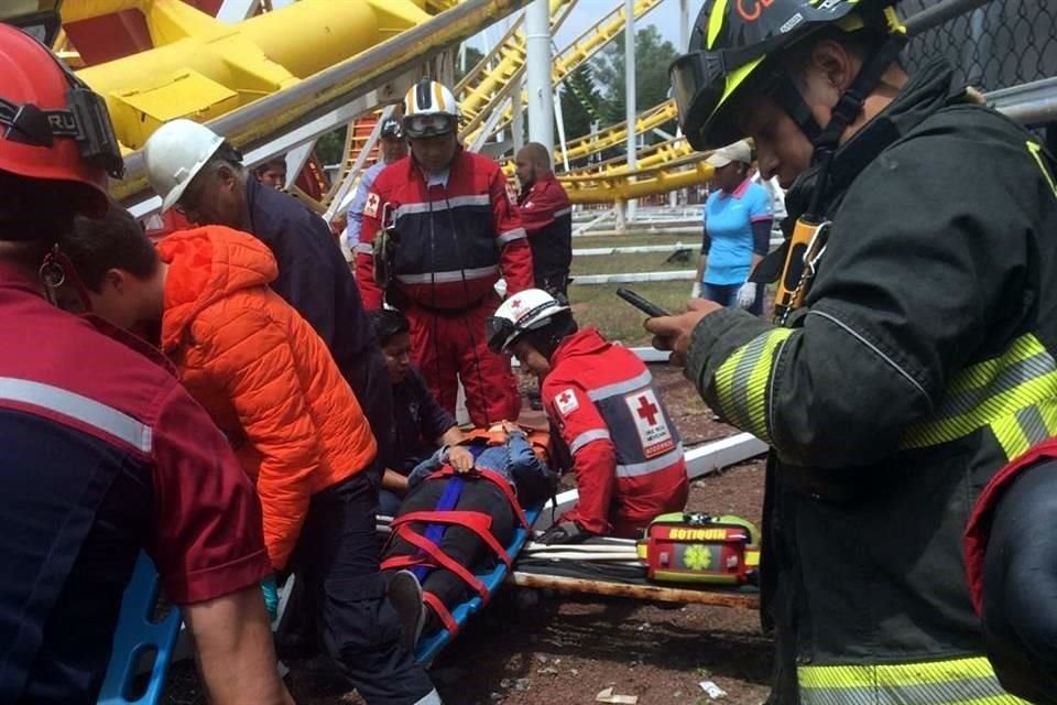Se registra accidente en juego mecánico de la Feria de Chapultepec
