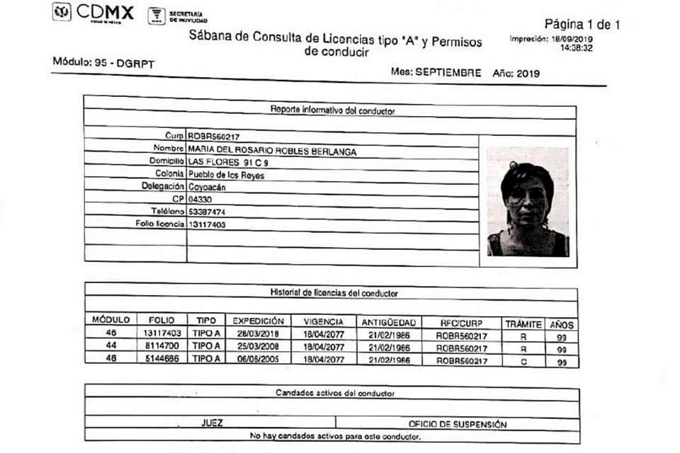 Documentos de la autenticación por parte de la Semovi.