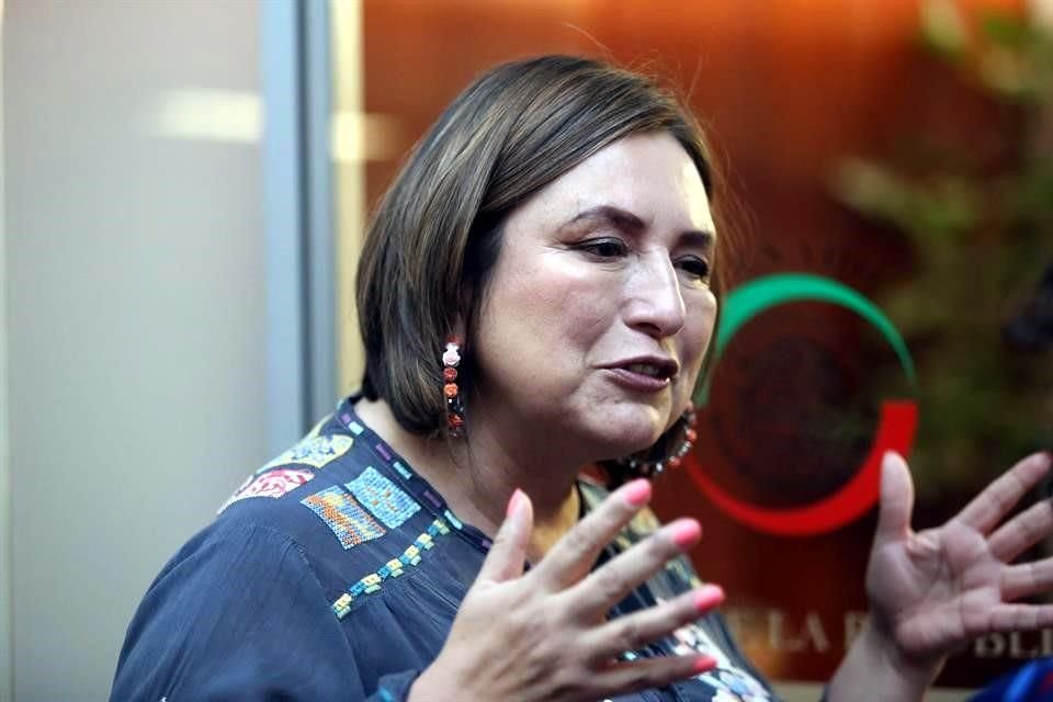 Xochitl Gálvez, senadora del PAN.