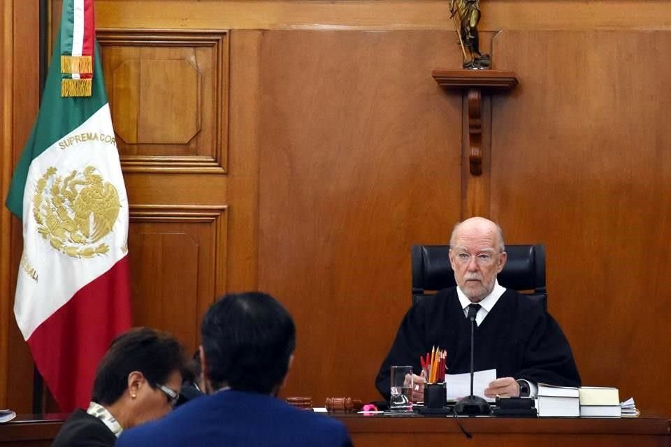 El Ministro Juan Luis González Alcántara llegó en 2018 a la Corte nominado por el Presidente AMLO.