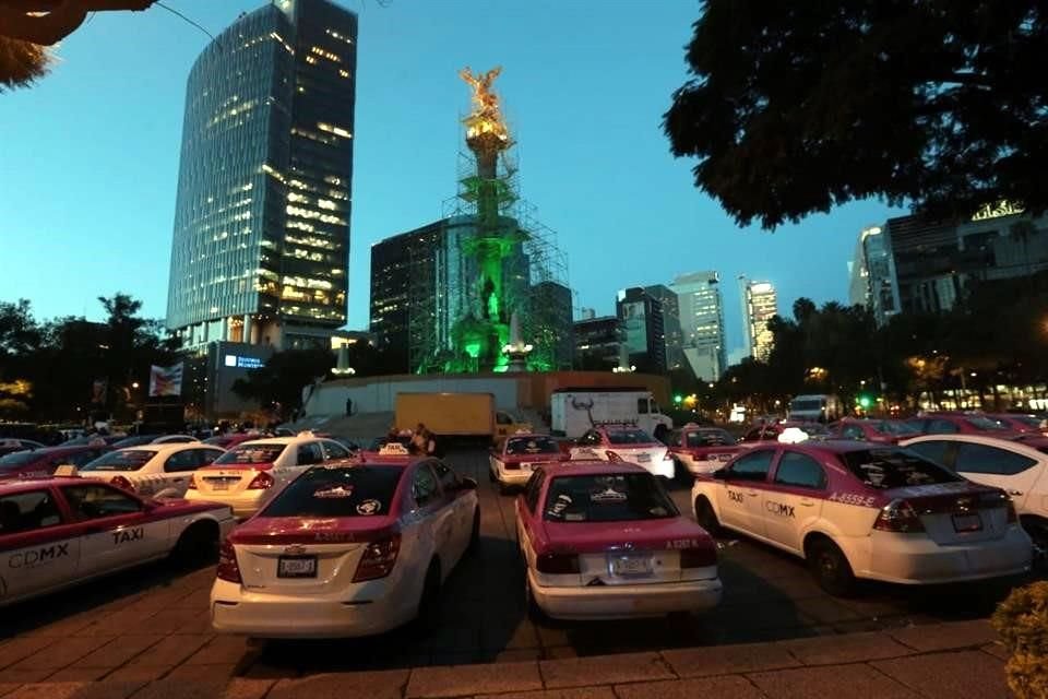 Se prevé que los contingentes protesten hasta las 2 de la tarde.