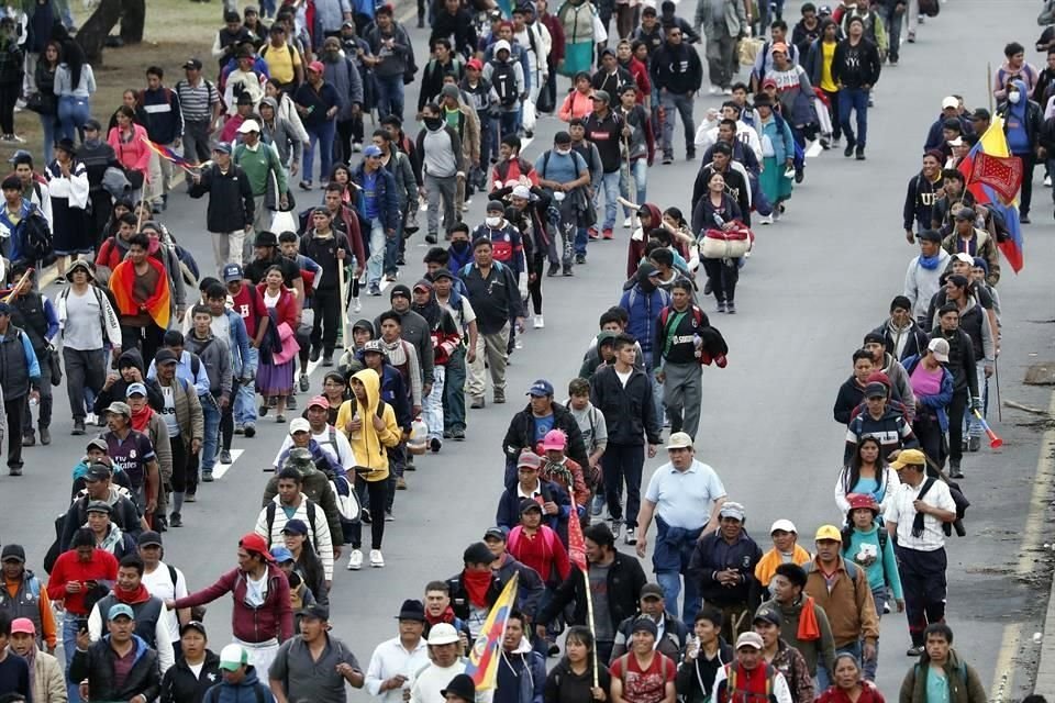 Indígenas siguen llegando a la capital ecuatoriana.