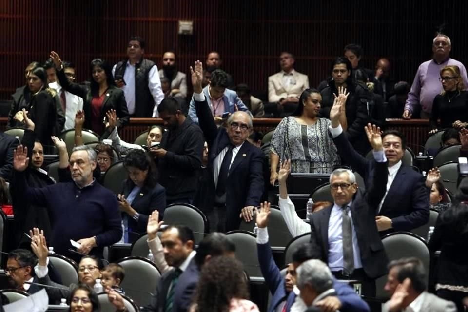 Votación en el Pleno de la Cámara de Diputados.