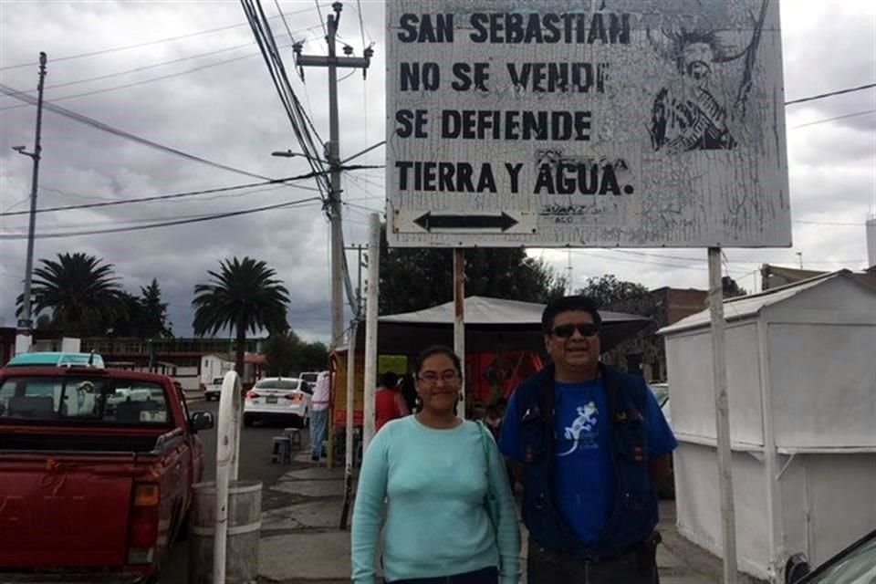 Lizbeth Laguna Leal y José Ricardo Ovando Ramírez, integrantes del Sistema de Agua Comunitario de San Sebastián, Zumpango y de Tecámac, respectivamente.