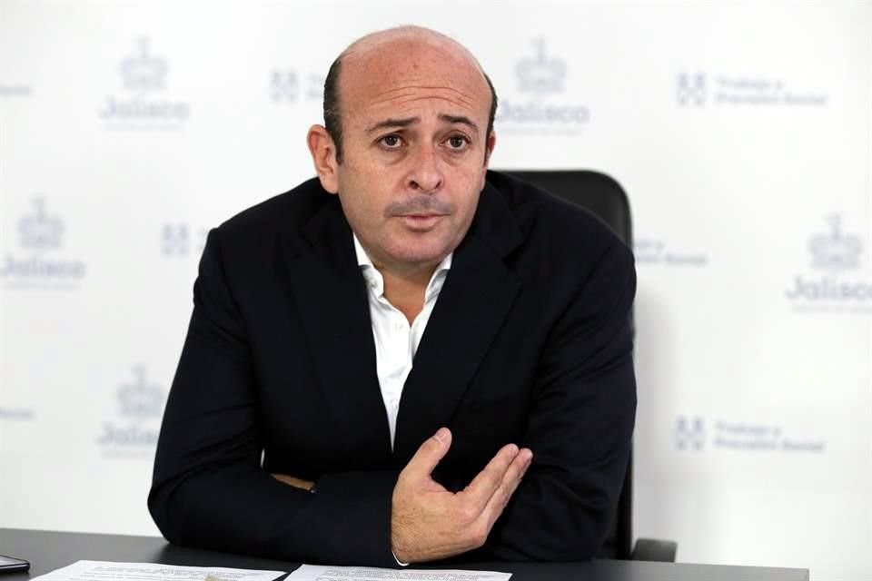 Marco Valerio Pérez, Secretario del Trabajo de Jalisco.