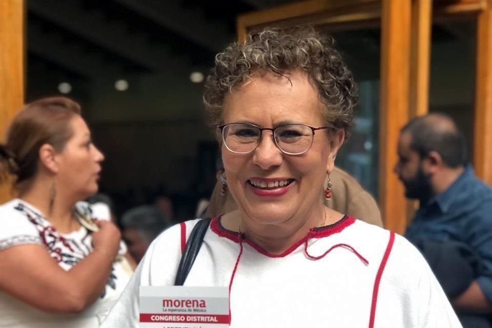 Bertha Luján, presidenta del Consejo Nacional de Morena.