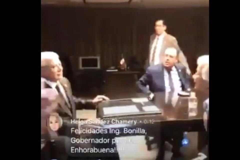 La Secretaria de Gobernación, Olga Sánchez Cordero, fue ventaneada dando su aval a la ley que amplía el mandato del Gobernador de Baja California, Jaime Bonilla.