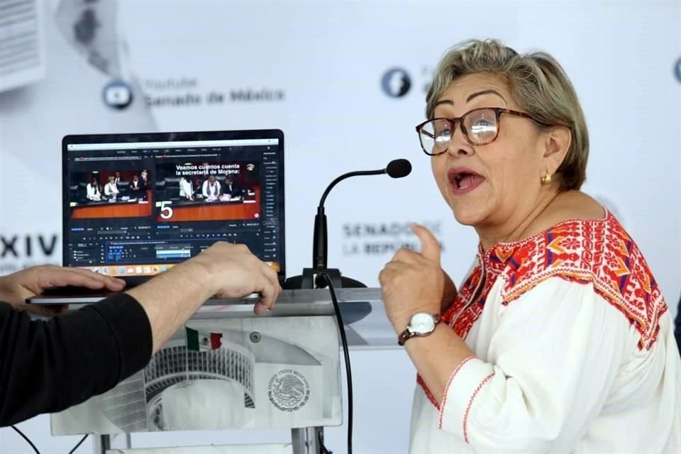 La senadora Guerrero ha sido exhibida por la forma como contabilizó los votos para uno de los candidatos a dirigir la CNDH.