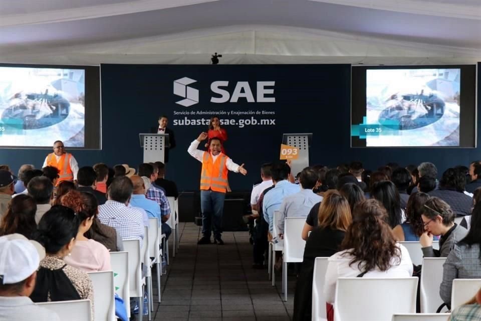 Aspecto de la subasta realizada este domingo en Los Pinos.