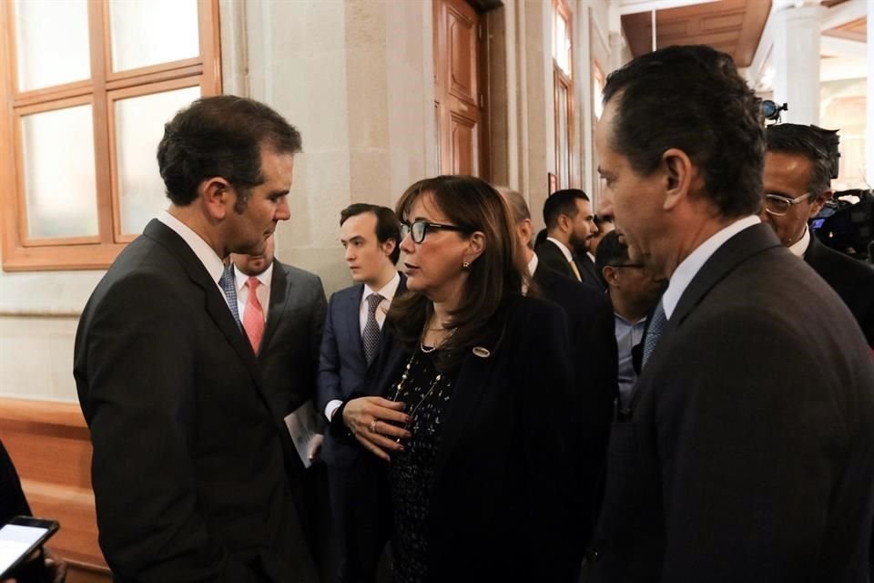 Yeidckol Polevnsky acudió al informe de labores del presidente del TEPJF.