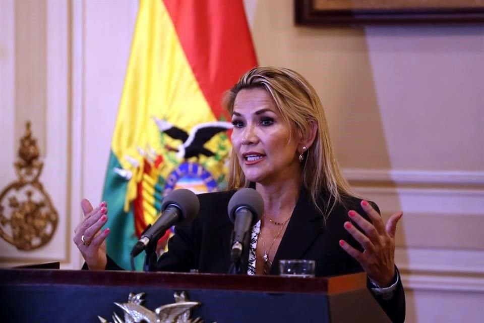 La Mandataria interina de Bolivia, Jeanine Áñez.