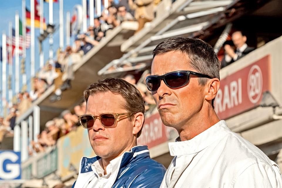 En el filme, Matt Damon y Christian Bale hacen equipo para tratar de derrotar al monstruo italiano de Ferrari.