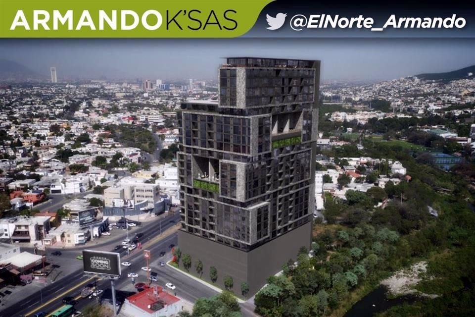 Al sur de la Ciudad, por la Avenida Revolución, se construirá Torre Akira, que contempla alrededor de 180 departamentos.