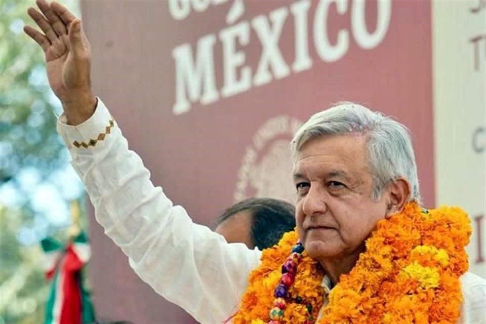 El Presidente López Obrador en su evento en Chilapa, Guerrero.