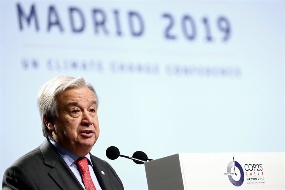 Al inicio de Cumbre Climática de la ONU, la COP25, el Secretario General instó a países a no rendirse en la lucha contra crisis climática.