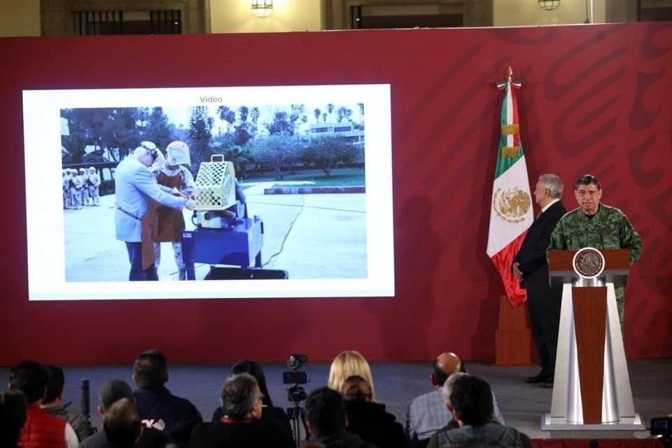 El Secretario Sandoval en la conferencia mañanera del Presidente Andrés Manuel López Obrador.