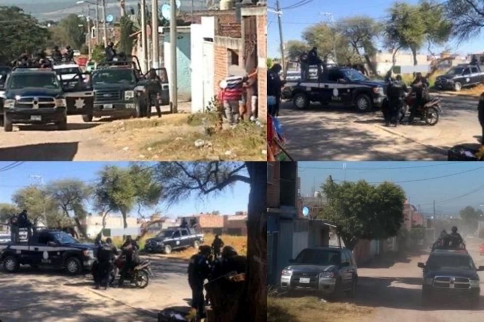 Los agentes implementaron puestos de control para detectar el tránsito de vehículos con reporte de robo en Irapuato.