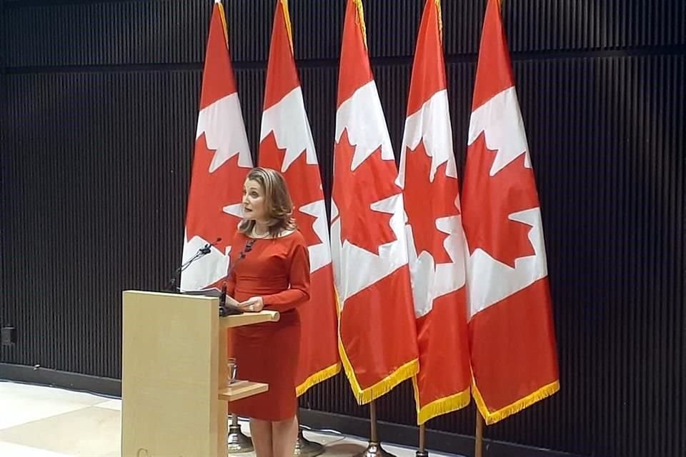 La Viceprimera Ministra canadiense, Chrystia Freeland, afirmó que aún no existe una fecha clara para que el Parlamento de su país apruebe el nuevo TMEC, pero urgió a su ratificación.