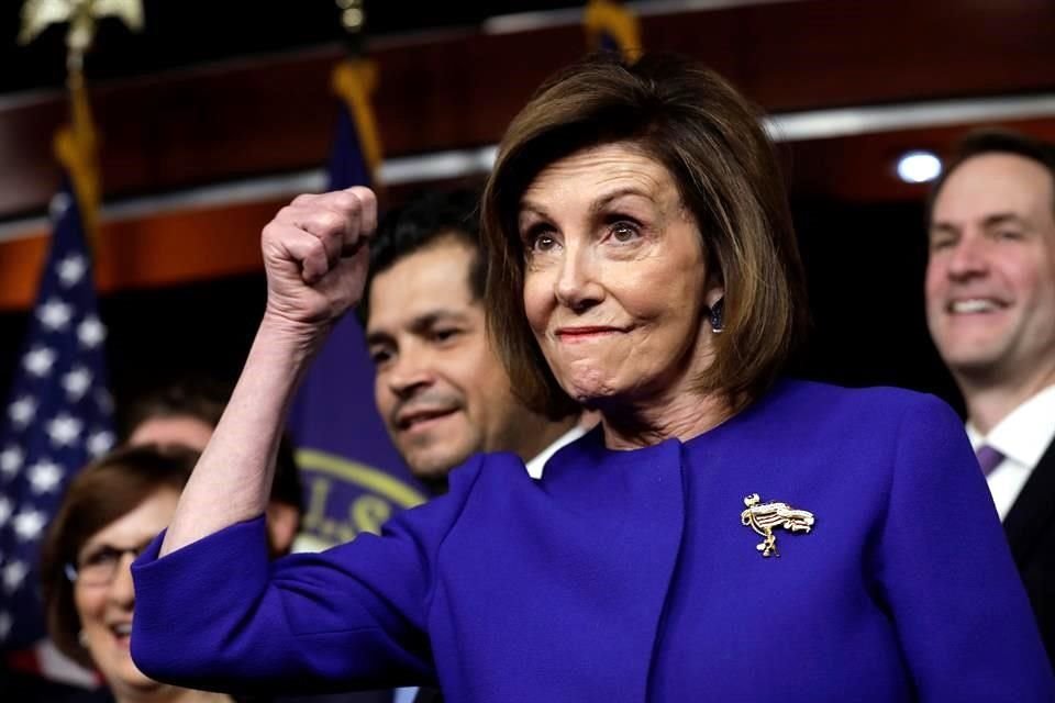 Nancy Pelosi, presidenta de la Cámara de Representantes de EU.