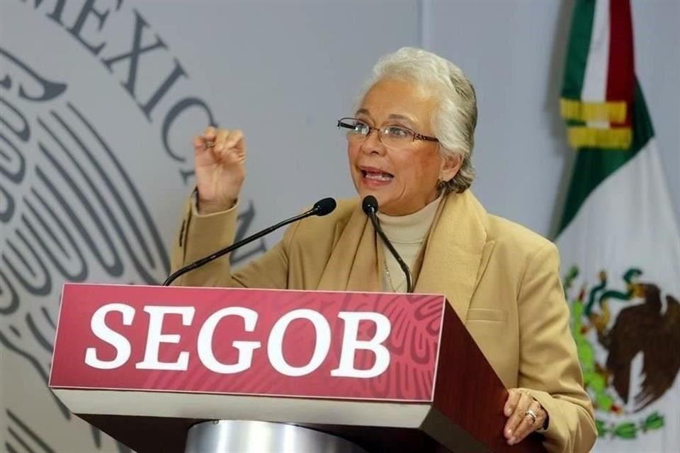 Olga Sánchez Cordero, titular de la Segob.