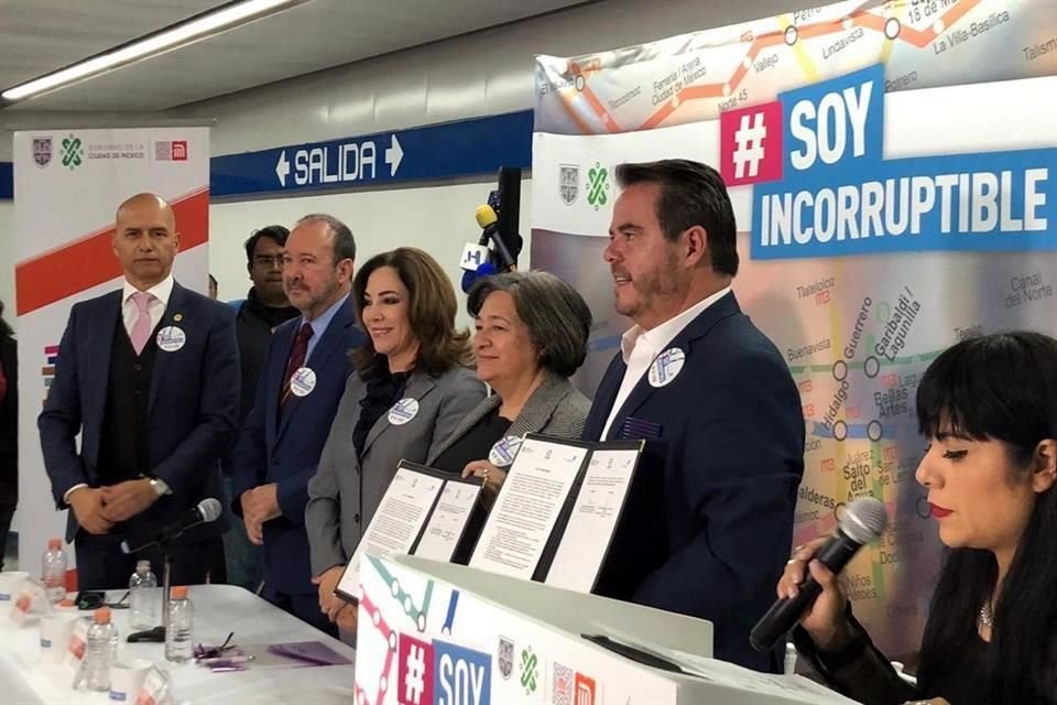 Con la campaña #SoyIncorruptible se busca reducir la evasión del pago de ingreso al Metro.