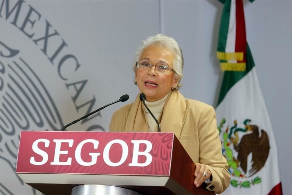 Olga Sánchez Cordero, titular de la Segob.