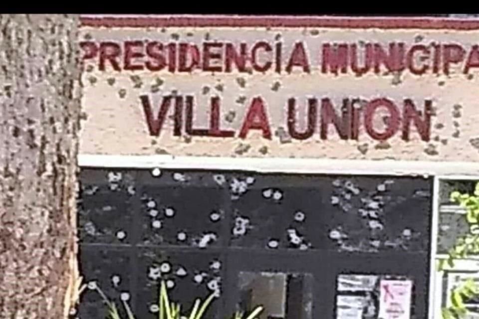 El pasado 30 de noviembre, un comando irrumpió en el Municipio de Villa Unión.